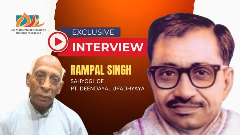 Rampal Singh, Sahyogi of Deendayal Ji, shares a moving anecdote on how his ideals shaped lives